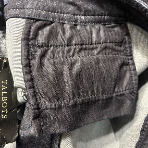 Talbots Women’s Dark Wash Denim Jean Skirt Button Zip Closure Petite 14 - Picture 8 of 13